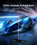 Image showcasing the display difference on an Ultrawide 45 Inch Curved Gaming Monitor With 5120 By 1440P 120Hz 32 By 9 HDR400.