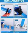 Installation steps for Three Quarter Inch Inside Diameter 200 Feet HDPE Aluminum Compressed Air Piping System Kit For Shop And Garage.