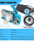 DC 24V Linear Actuator Reciprocating Motor With Adjustable Swing 20 To 120 Degrees And 275 RPM Speed Regulator, close-up of components