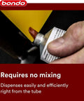 Hand applying Scratch And Rock Chip Repair Kit For Cars With Paintable Finish Permanent Non Shrinking Repair In Under An Hour