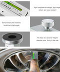 Adjustable Magnetic Wheel Camber And Caster Alignment Gauge Tool For Universal Tire Repair On Suv Truck Rv showing metal base and magnet.