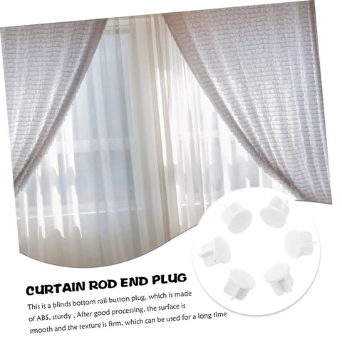 Top Shelf Abs Plastic Blind Bottom Rail End Caps For Roller Vertical And Horizontal Blinds Straight Up Heavy Duty Design No Drama Setup Durable Window Treatment Gear Fresh Mixed Colors Bulk Pack