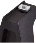 RL210DS8 Leg Kit for Roof Rack Systems, 150 mm leg height, sleek black design, top view of metal bracket mount