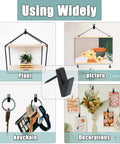 Stainless Steel Picture Hanging Nails And Hooks 30 Pack Heavy Duty Push Pins shown with plants, pictures, keychains, and decor