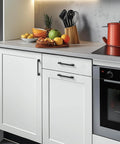 Kitchen drawers with Black Cabinet Pulls Six And One Quarter Inch Hole Spacing Wide Base Kitchen Cabinet Handles