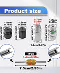 Air Conditioning Valve Core Kit For R12 And R134a With Teflon Seal Heavy Duty Refrigeration Service Valve Set product sizes