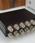 2 In 1 Out Amp And Speaker Switcher For Dual Amps Or Dual Speakers Reversible 1 In 2 Out Or 2 In 1 Out Selector Box, close-up view