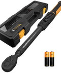 Digital Torque Wrench Three Eighths Inch Drive With Wide Range 1.5 To 99.5 Foot Pounds 6.8 To 135 Newton Meters
