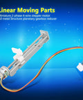 Miniature 2 Phase 4 Wire Stepper Motor Linear Rail With 80mm Stroke Screw Actuator and adjustable slider for precision DIY projects.