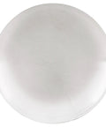 Clear Crystal Knob Set For UV Bond Adhesive, Traditional Style, top view of glass-like round knob, 1-15/16 inch wide