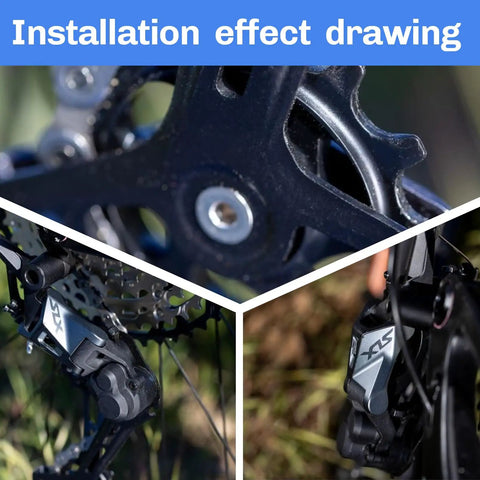 Trail Ready 12 Speed Mountain Rear Derailleur M7100 SGS With 13T Pulley Kit installation illustration