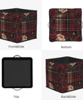 Premium Lightweight Foldable Oxford Fabric Storage Cube Bin With Dope All Over Print Artwork And Rigid Base for home organization.