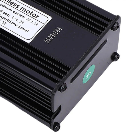 Smooth Sine Wave Ebike Motor Controller 36V 48V 52V 500W 750W With Weatherproof Connectors, black aluminum casing close-up