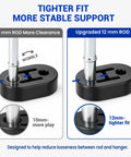 Ultimate 16 Piece Exhaust Hanger Kit featuring Heavy Duty Carbon Steel Rods With Rubber Mounts For Solid Installation And Smooth Ride, 12mm tighter fit rod