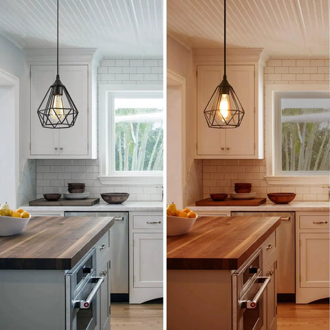 Kitchen with Dope Farmhouse Pendant Lighting Matte Black Finish Chandelier Industrial Pendant Light for Modern Kitchen Island Fixtures