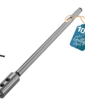 Heavy Duty 10 Inch Forstner Bit Extension With Three Eighths Inch Shank Adds Eight And A Half Inch Deep Reach For Woodworking Furniture And Carpentry Secure Machined Chuck And Solid Steel Construction with key