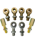 3/4 X 3/4-16 Economy Ladder Bar Rod End Kit With Adjusters For Street And Track Builds Includes 4 Solid Rod Ends, 2 Economy Rod Ends, 6 Adjusters And 2 Zinc Jam Nuts For Solid, Reliable Pivot.