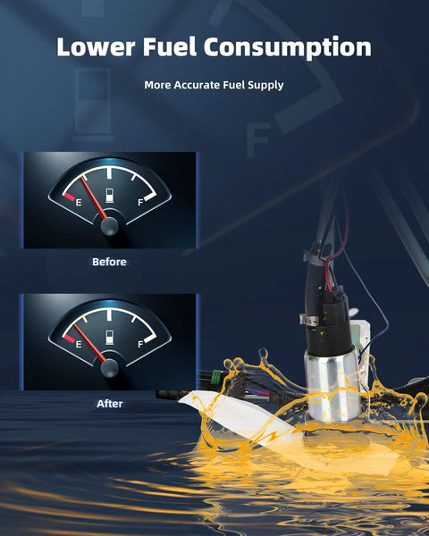 Fuel Pump Replacement For Buick LeSabre 1997 1999 3.8L V6 Gas Engine With Harness HEN HER Fits Oldsmobile 88 LSS Regency And Pontiac Bonneville 3.8L Drop In Ready shown improving fuel gauge reading.