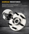 Front Wheel Bearing Hub Assembly With ABS For Ford Ranger Explorer Explorer Sport Trac Explorer Sport Mercury Mountaineer Mazda B4000 1997-2009 5 Lug 4WD Direct Fit Replacement, close-up view