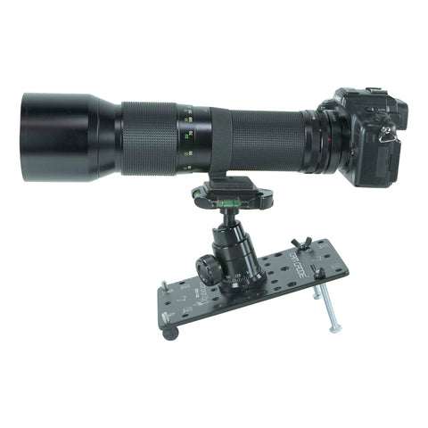 Hassle Free Setup Backpack Ready Low Profile Cheese Plate Mount For Seamless Camera Rigging Compact Flat Tripod Adapter For Dslr Mirrorless Action Cam Creators On The Go featuring a DSLR on a flat cheese plate.