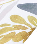 Peel And Stick Floral Forest Wallpaper Removable Vinyl Shelf Liner with watercolor white pink navy yellow design close-up