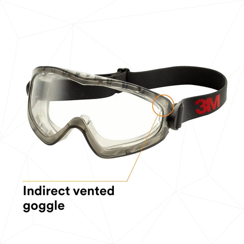 GoggleGear Indirect Vent Safety Goggles With Clear SGAF Lenses, Anti-Fog Coating For Droplet, Splash and Dust, ANSI Z87.1-2020 Compliance, Pack Of 10.