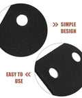 Close-up of Heavy Duty Stainless Steel Furniture Brackets Set showing simple design and mounting holes, easy to use.