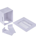 Air Admittance Valve Wall Box Sure Vent with adjustable faceplate, slim 4.5x5.75 inches, high impact polystyrene parts.