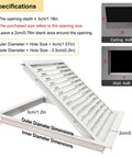 Slick Aluminum Louvered Access Panel For Drywall And Ceilings With Concealed Switch Hides Wiring And Piping Solid Feel No Sweat Install 13.7 X 23.6 Inches Multi Purpose dimensions shown