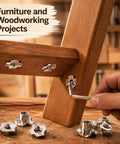 20 Piece T Nuts Set Beefy Four Prong And Three Prong Tee Fasteners For Wood Furniture And Panels 5/16-18 Threaded Inserts