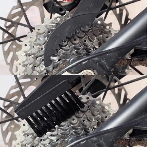 Bike Chain Cleaning Tool Set With Sprocket Scraper Sprocket Brush And Chain Cleaning Brushes For Easy No Removal Maintenance