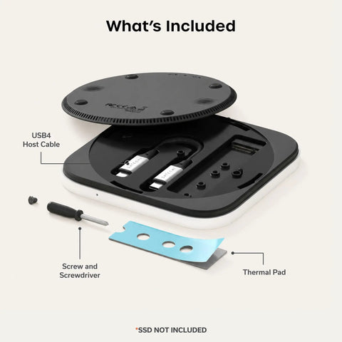 Upgrade Your Tech Loadout With This Slim USB4 NVMe SSD Enclosure Packing 40Gbps Ridiculously Fast Data Transfers For Ultra High Performance Drive Flex Today, including USB4 cable, screws, and thermal pad.