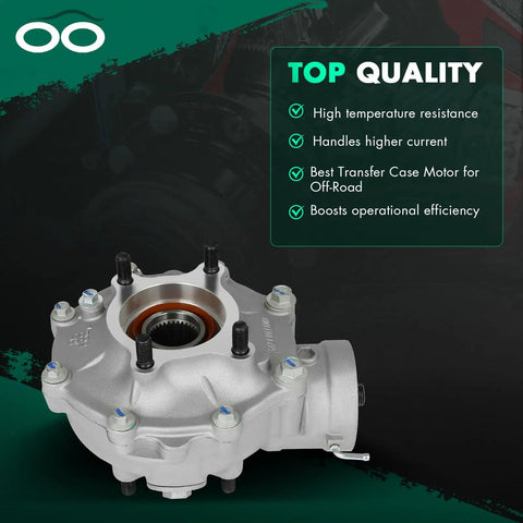 Heavy Duty Rear Final Gear Differential Assembly Fits Honda Rancher 420 Atv 2007 To 2013 Factory Spec Replacement 41300Hp560 side view with installation details.