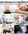 Totally Crushing Lower Back Pain With This Electric Lumbar Support Pillow that delivers soothing heat, intense vibration massage for comfort.
