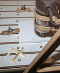 Router Clamp Kit Two Sets 100mm Aluminum Alloy Hold Down Clamps for CNC router on milling machine table with clamps