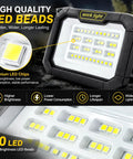 Rechargeable Camping Solar Light, Solar Work Light with high quality LED beads for bright, efficient lighting.