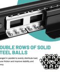 Beefy Heavy Duty Undermount Drawer Slides 16 Inch Full Extension Bottom Mounted Hidden Rails 260lb Ball Bearing Metal Tracks