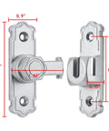 Kickass 90 And 180 Degree Barn Door Latch Built From Solid Silver Aluminum Alloy dimensions 2.95x0.9 inches for sheds and cabinets.
