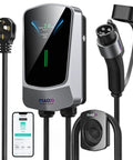 Level 2 EV Charger for Home Use With 14-50 Plug 40A High Current Output 25ft Cable 4.3 Inch Display WiFi App Enabled
