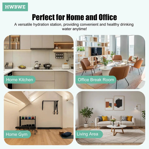 Home and office settings ideal for Bottom Loading Water Cooler Dispenser With No Heavy Lifting Three Temperature Settings.