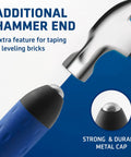 7 Inch Stainless Steel Margin Trowel With Soft Grip Handle Flat Masonry Hand Trowel Tool showing hammer end feature