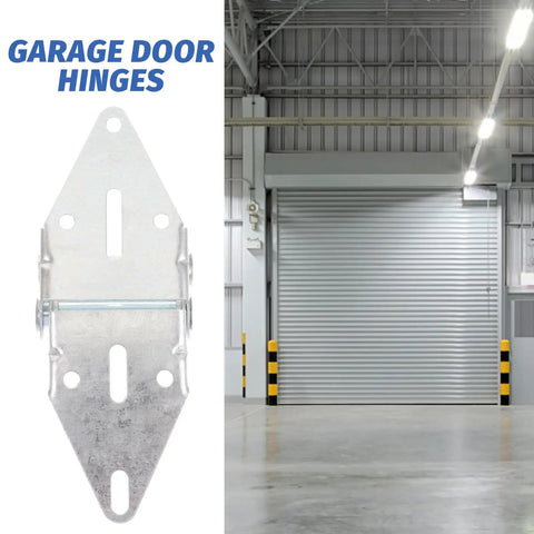 6 Pack Heavy Duty Garage Door Hinges Replacement Kit For Residential And Light Commercial Sectional Doors Durable Steel Hardware Built To Last And Easy To Install silver garage door hinge on sectional door