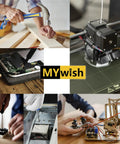 Collage showing DIY projects, electronics repair, and 3D printing associated with 800 Piece M2 Screw And Nut Kit.
