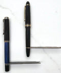 Pro Grade Heavy Duty Fountain Pen Repair And Disassembly Wrench For Nib And Piston Removal alongside two pens