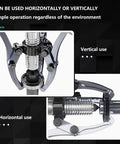 Hydraulic Gear Puller 15 Ton Bearing Hub Separator in vertical and horizontal configurations