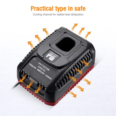 Charger Replacement For 19.2V C3 Lithium NiCd Batteries 140152004 1425301 1323903 130279005 11375 11376 315 PP2011 shown with cooling arrows