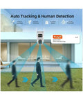 Badass Dual Lens 8Mp Ptz Wifi Security Camera With AI Human Detection And Auto Tracking detecting motion within its field.