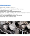 Oil Filter Drain Hose Tool For Toyota Lexus Scion 2.0L To 5.7L Cartridge Style Engines installation instructions image