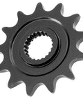 13 tooth front sprocket from Red Drive Chain And Sprocket Kit For Honda CRF250R 2004 To 2010 With Master Link And Rivet Link, steel C49