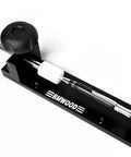 Close-up of Pen Assembly Press With Adjustable Assembly Rod For Woodturning Lathe Pen Making, 30 Pound Press in black aluminum.